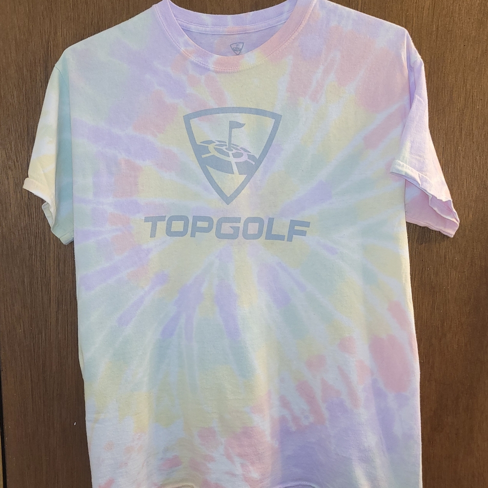 Yellow and Pink Tie-Dye Short Sleeve Tee
